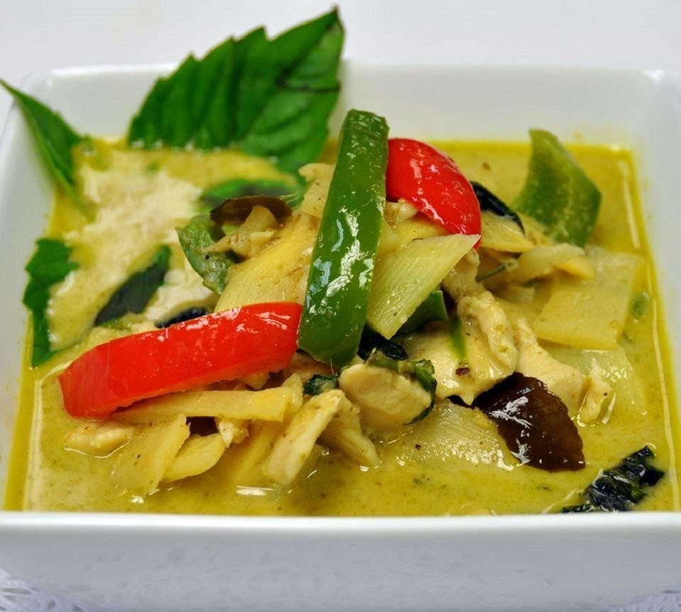 Green Curry (GF) Served with Rice