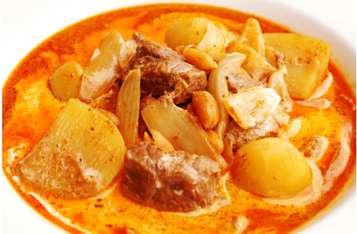 Massaman Curry (GF) Served with Rice