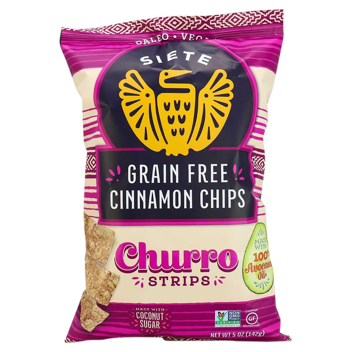 Siete Grain Free Churro Strips Cinnamon 5 Oz