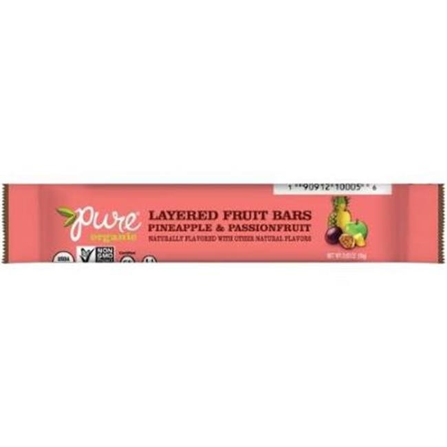 Pure Organic - Layered Fruit Bar, Pineapple and Passionfruit, .63 Oz