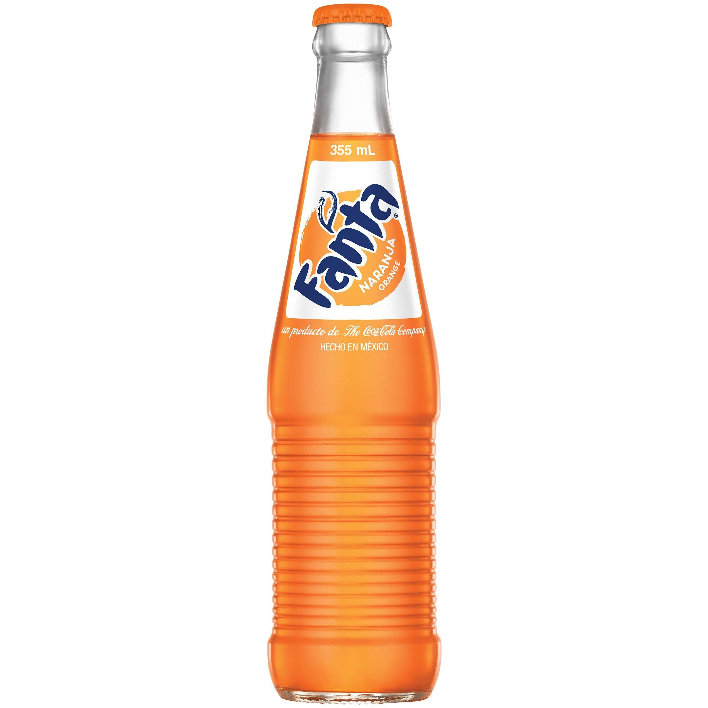 Glass Orange Fanta Bottle (12 oz)