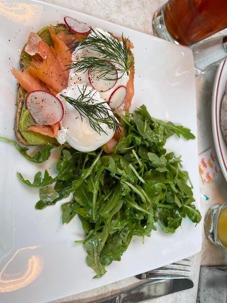 Avocado Tartine with Smoked Salmon