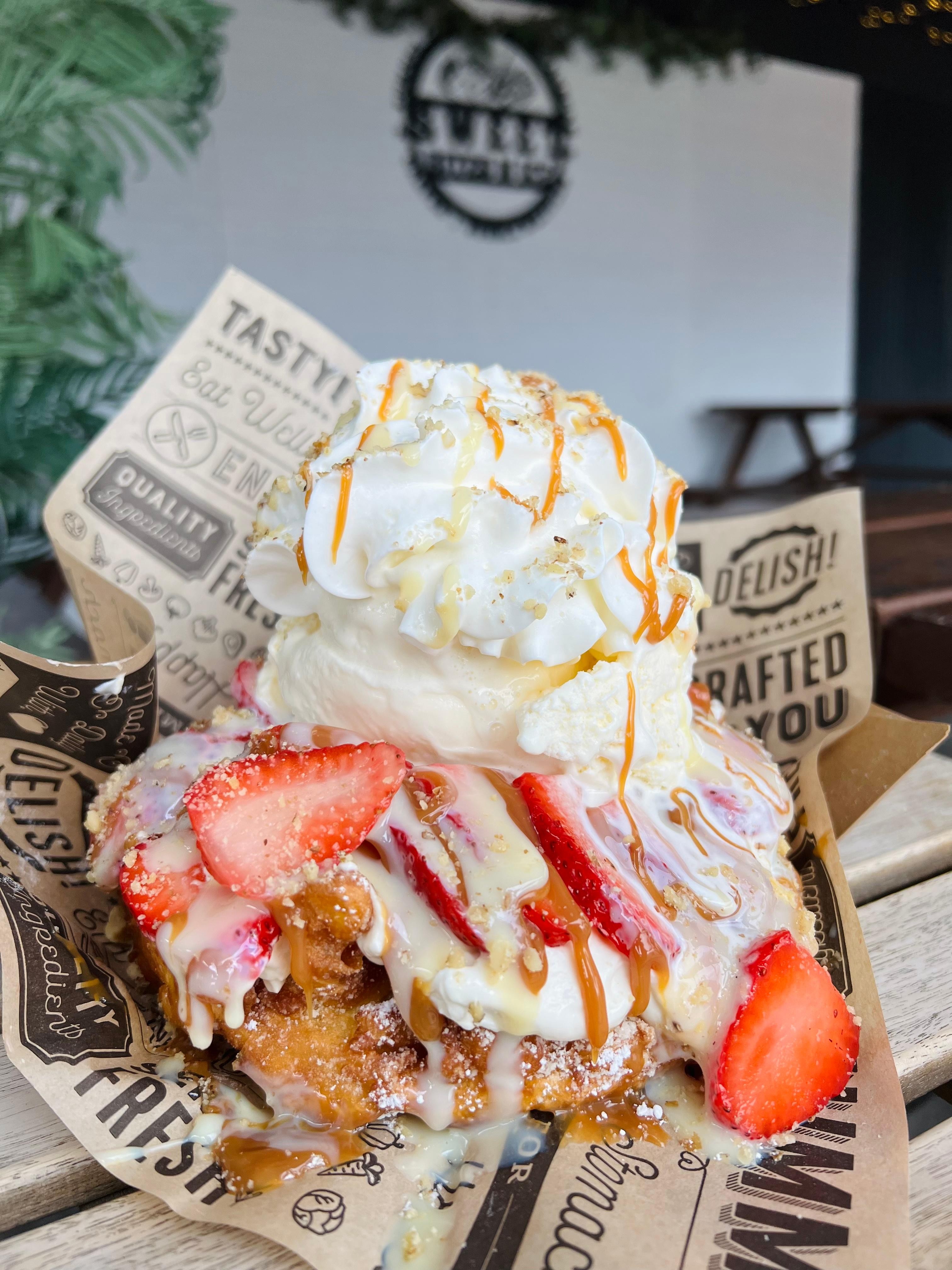 Tres Leches Funnel Cake
