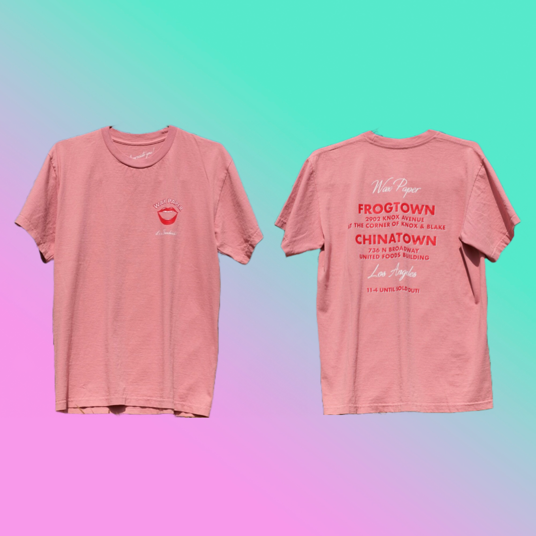 Wax Paper Tee - Coral