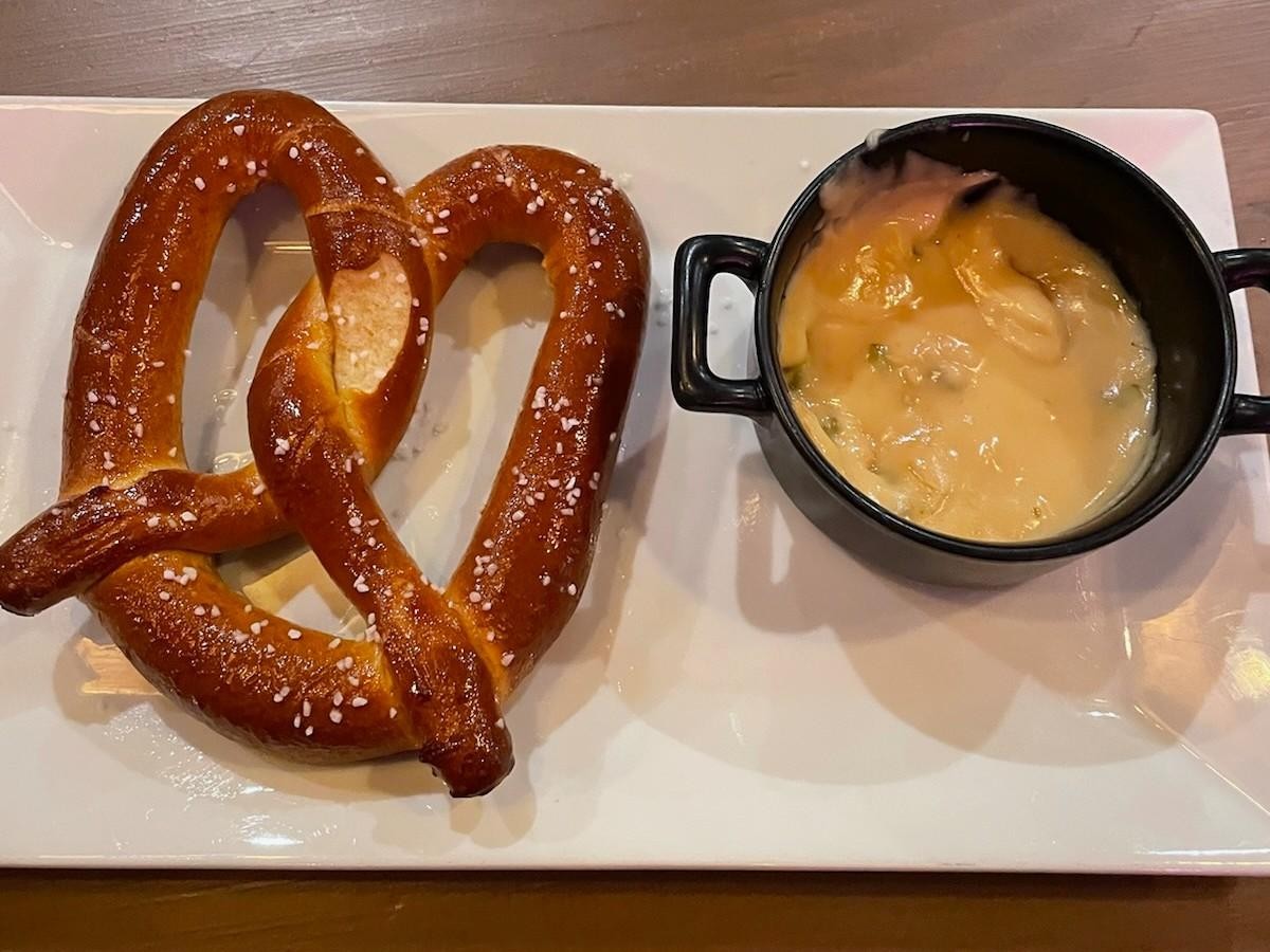 Large Soft Pretzel with Queso Blanco