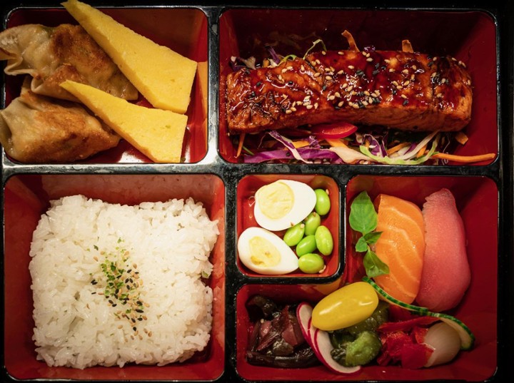 salmon bento