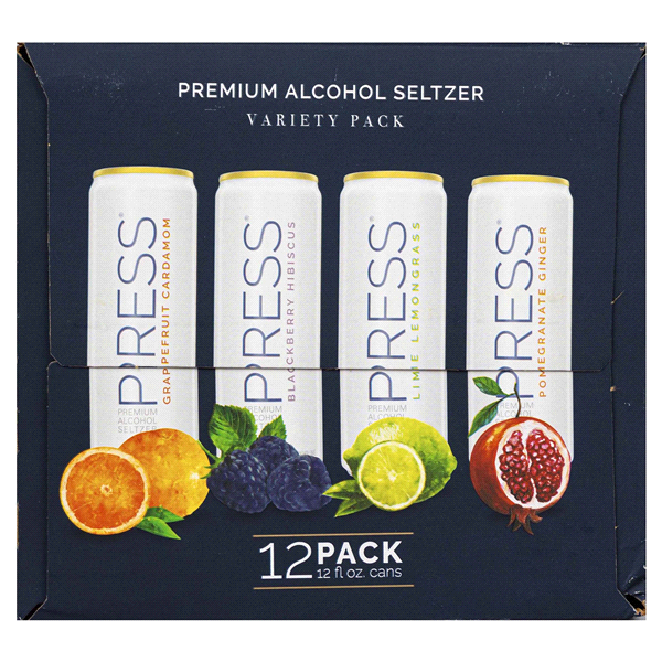 Press Seltzer Variety Pack -- 12 pack