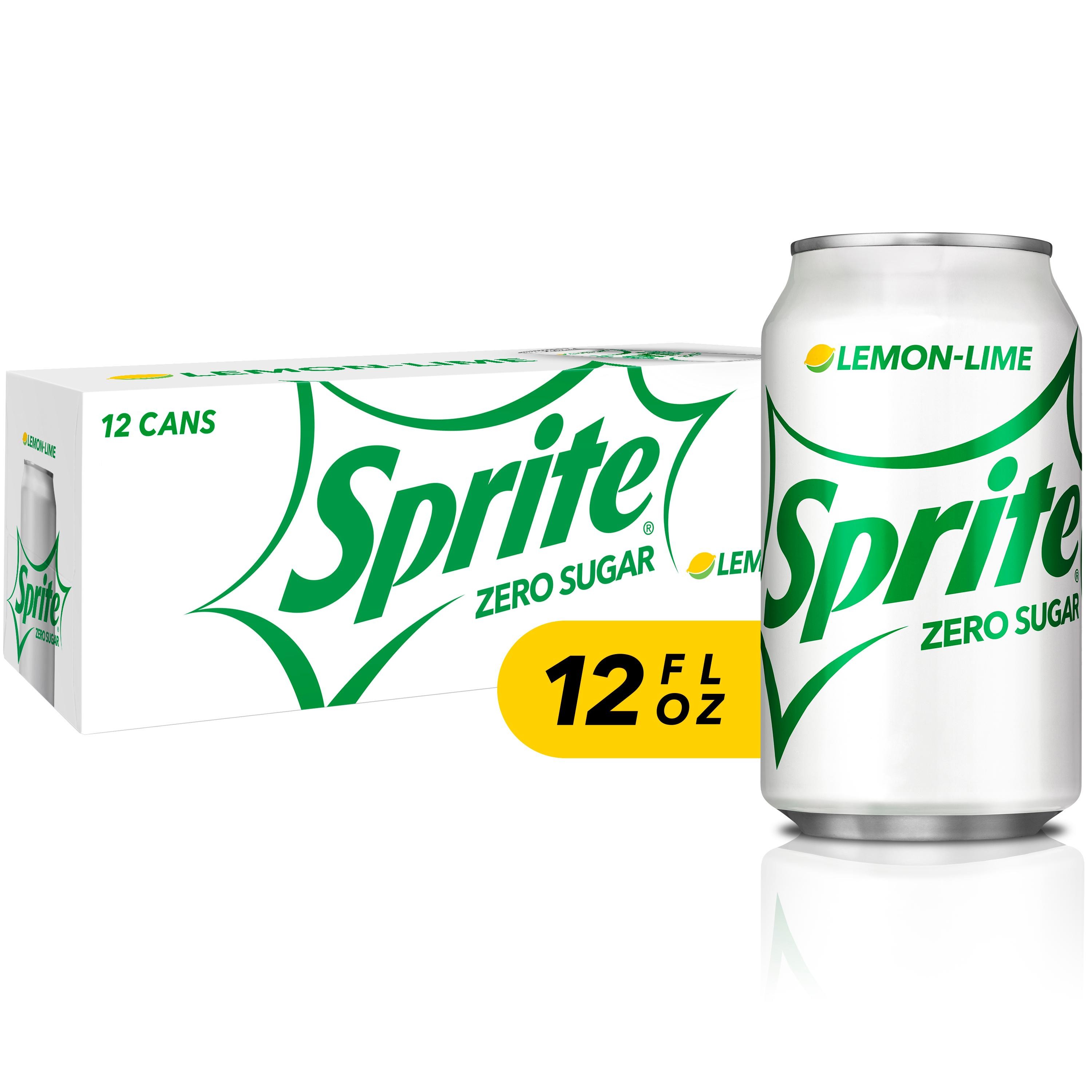 Sprite Soda, Zero Sugar, Lemon-Lime Lemon-Lime - 12.0 Fl Oz X 12 Pack