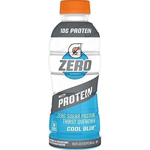Gatorade Zero with Protein Thirst Quencher, Cool Blue, 16.9 Oz
