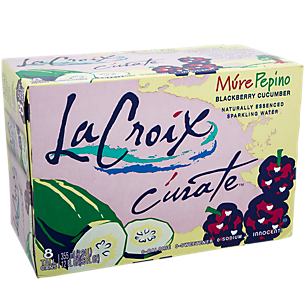 LaCroix Sparkling Water Curate  Mure Pepino (Blackberry Cucumber)12 Fl Oz
