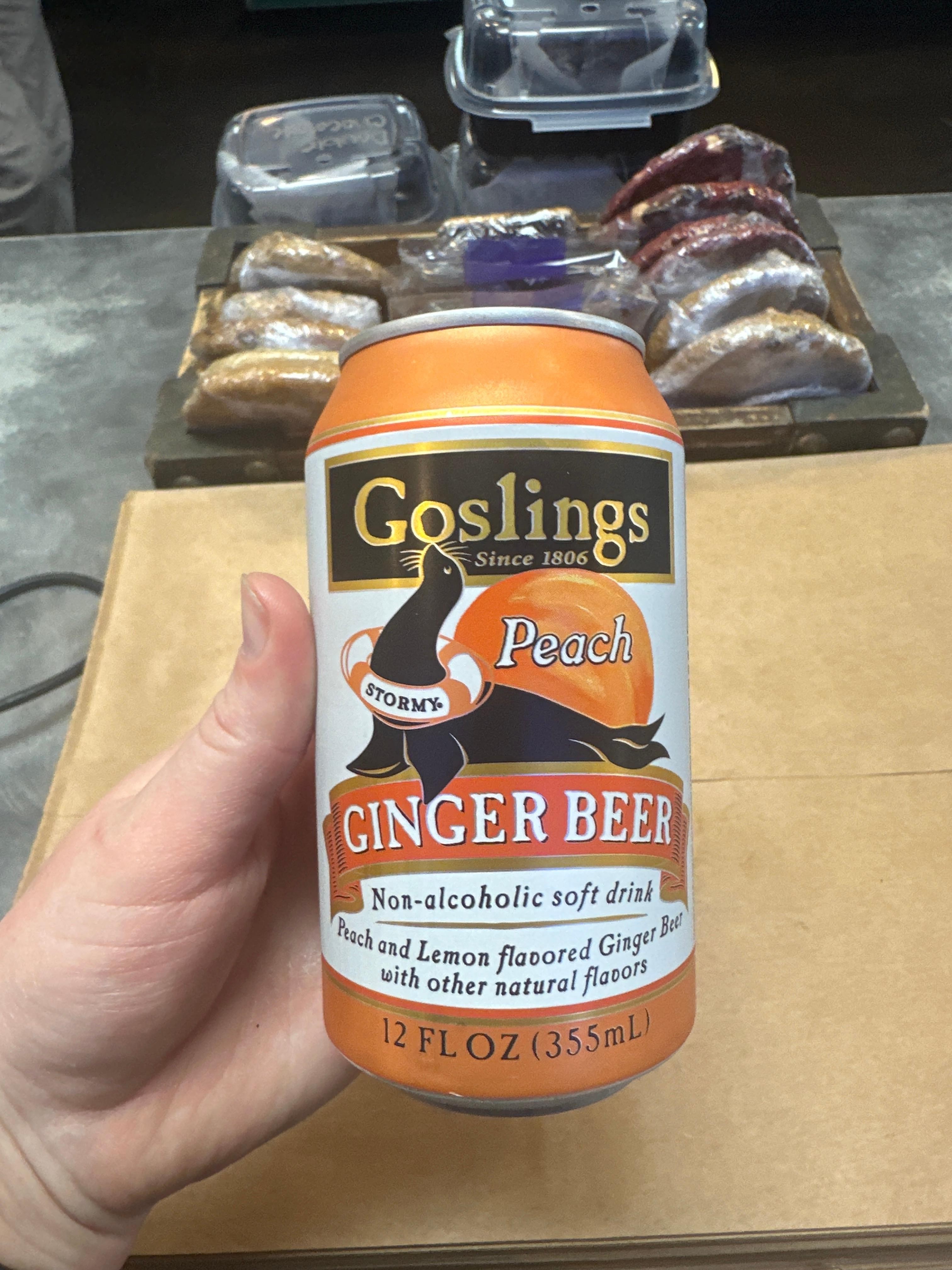 Goslings Peach Ginger Beer 12Fl Oz can