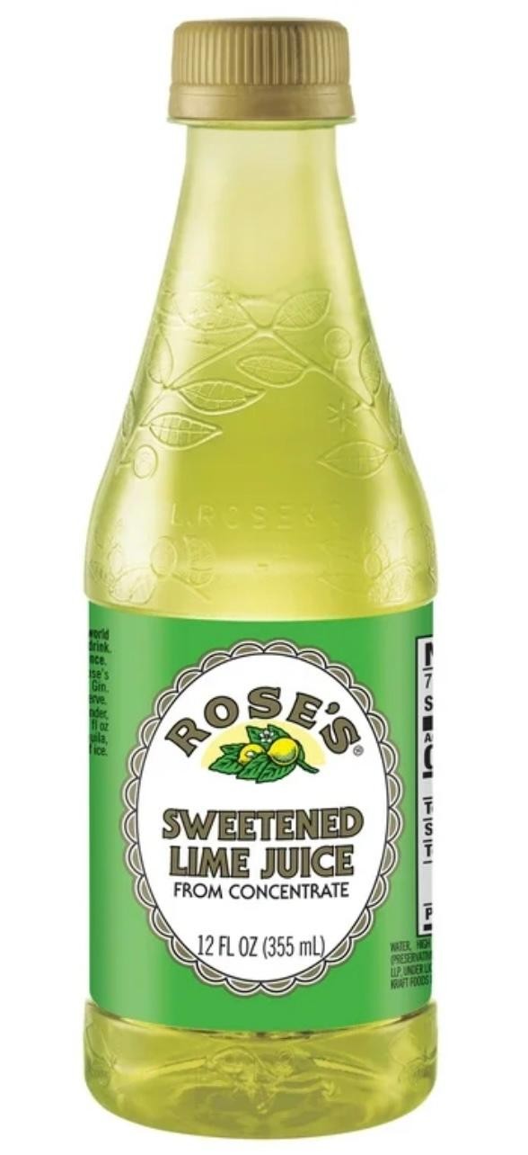 Rose's Sweetened Lime Juice 12oz
