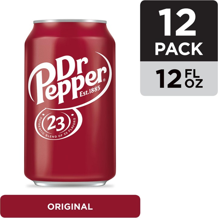 Dr Pepper, 12 Oz, Case of 12 Cans