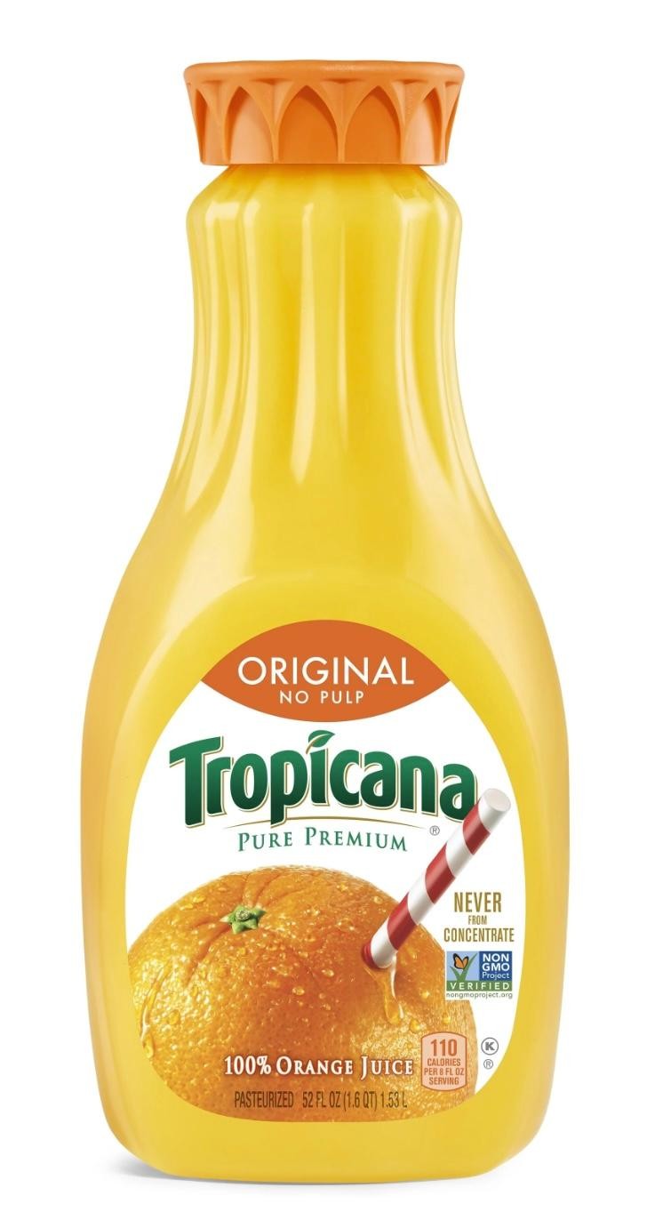Tropicana Orange Juice No Pulp 52oz