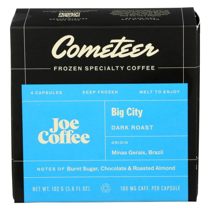 Cometeer Joe Coffee Dark Roast Frozen Coffee Capsules 4ct