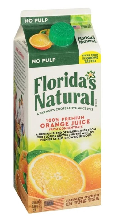Florida’s Natural Orange Juice No Pulp 52oz
