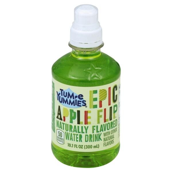 Tum-E Yummie Apple Flip Naturally Flavored Water Drink, 10.1 Fl. Oz.