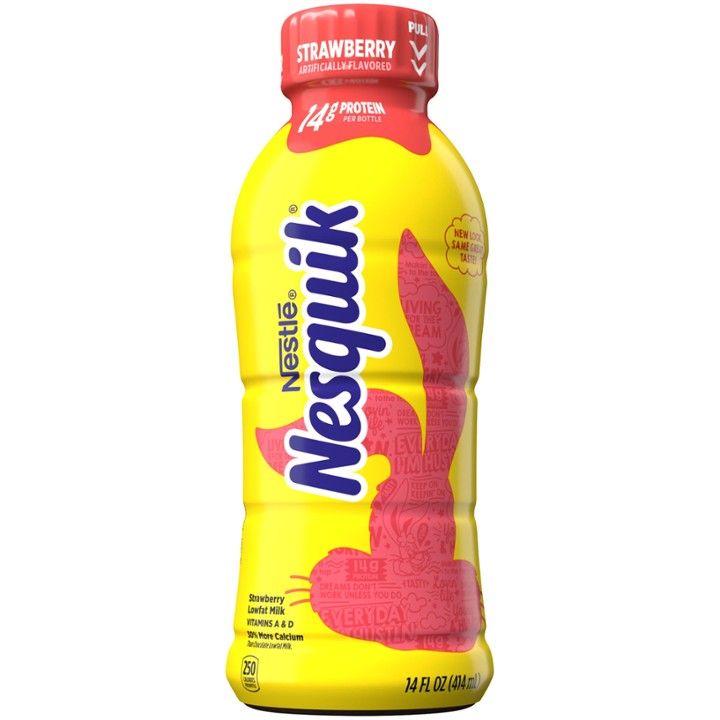 Nestle Nesquik Lowfat Milk Strawberry - 14.0 Oz