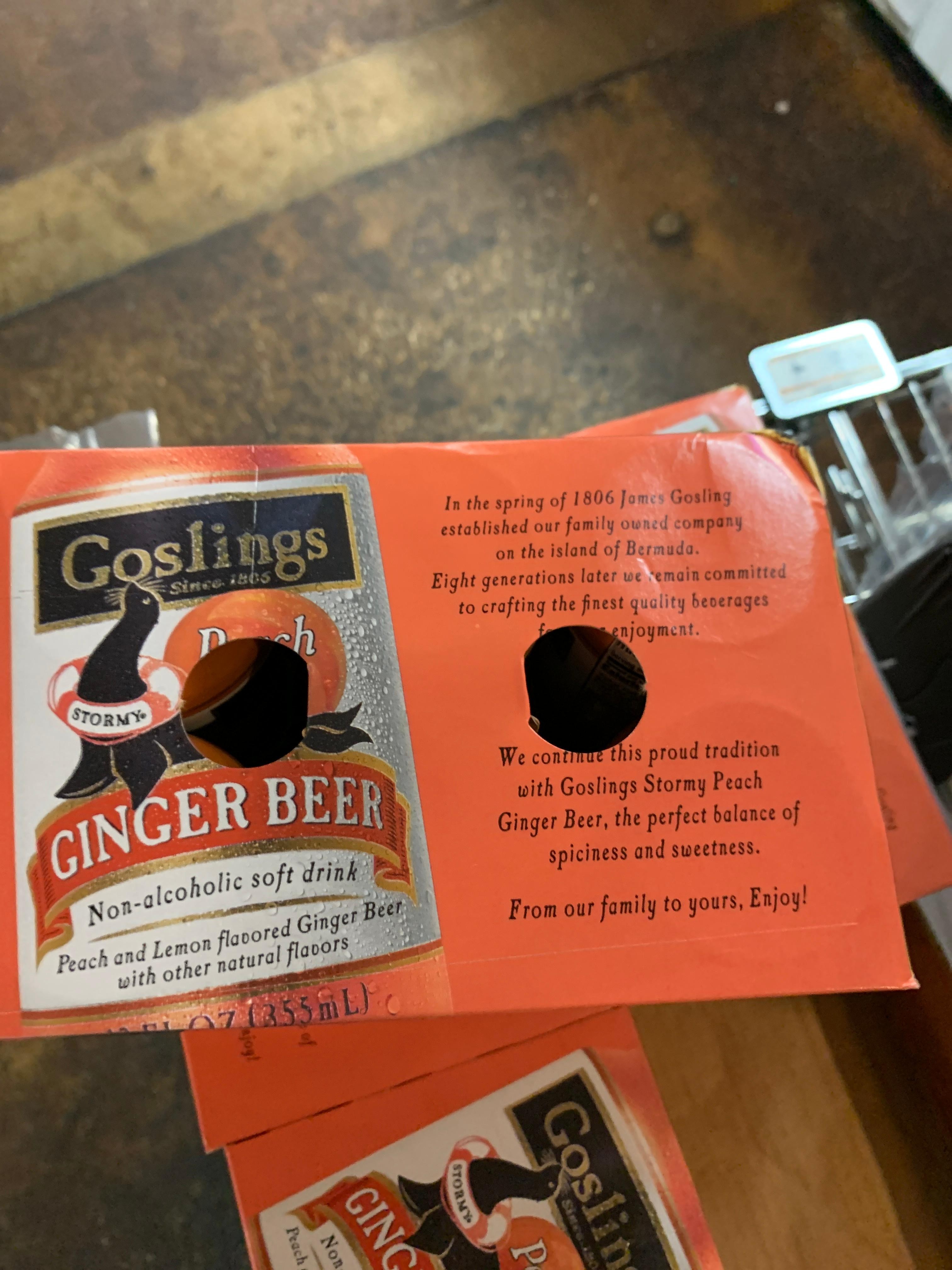 Gosling Ginger Beer Peach