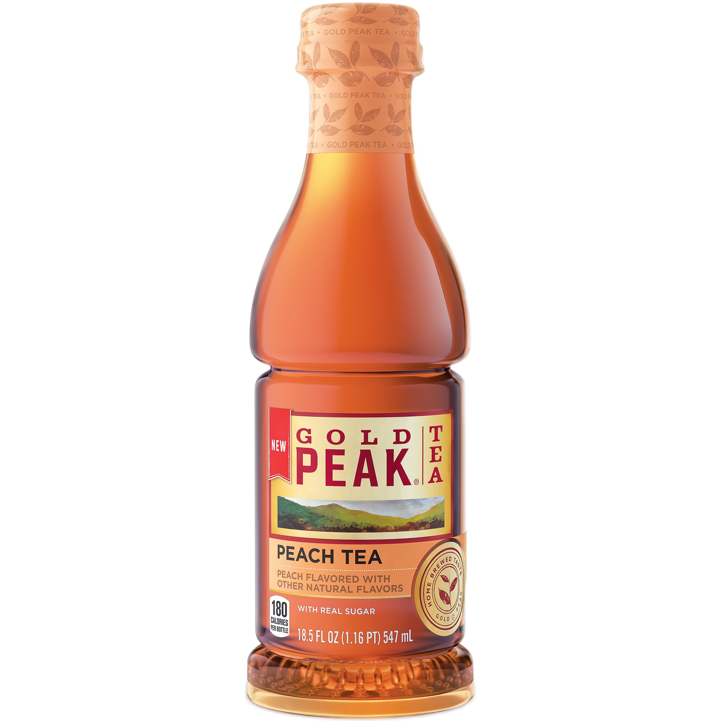 Gold Peak Peach Flavored Iced Tea Drink, 18.5 Fl Oz