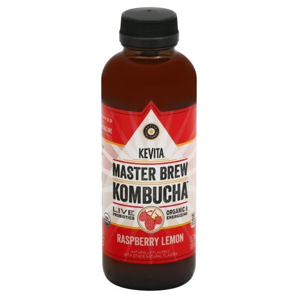 KeVita Master Brew Kombucha, Raspberry Lemon, 15.2 Fl Oz