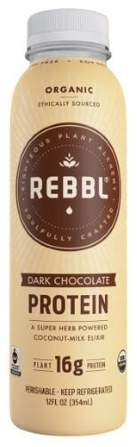 Rebbl Inc: Drink Protein Dark Chocolate, 12 Fl Oz (2628693)