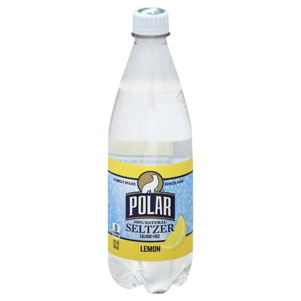Polar Seltzer Lemon Sparkling Water, 20 Oz Bottle