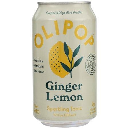 Olipop: Ginger Lemon Soda  12 Oz