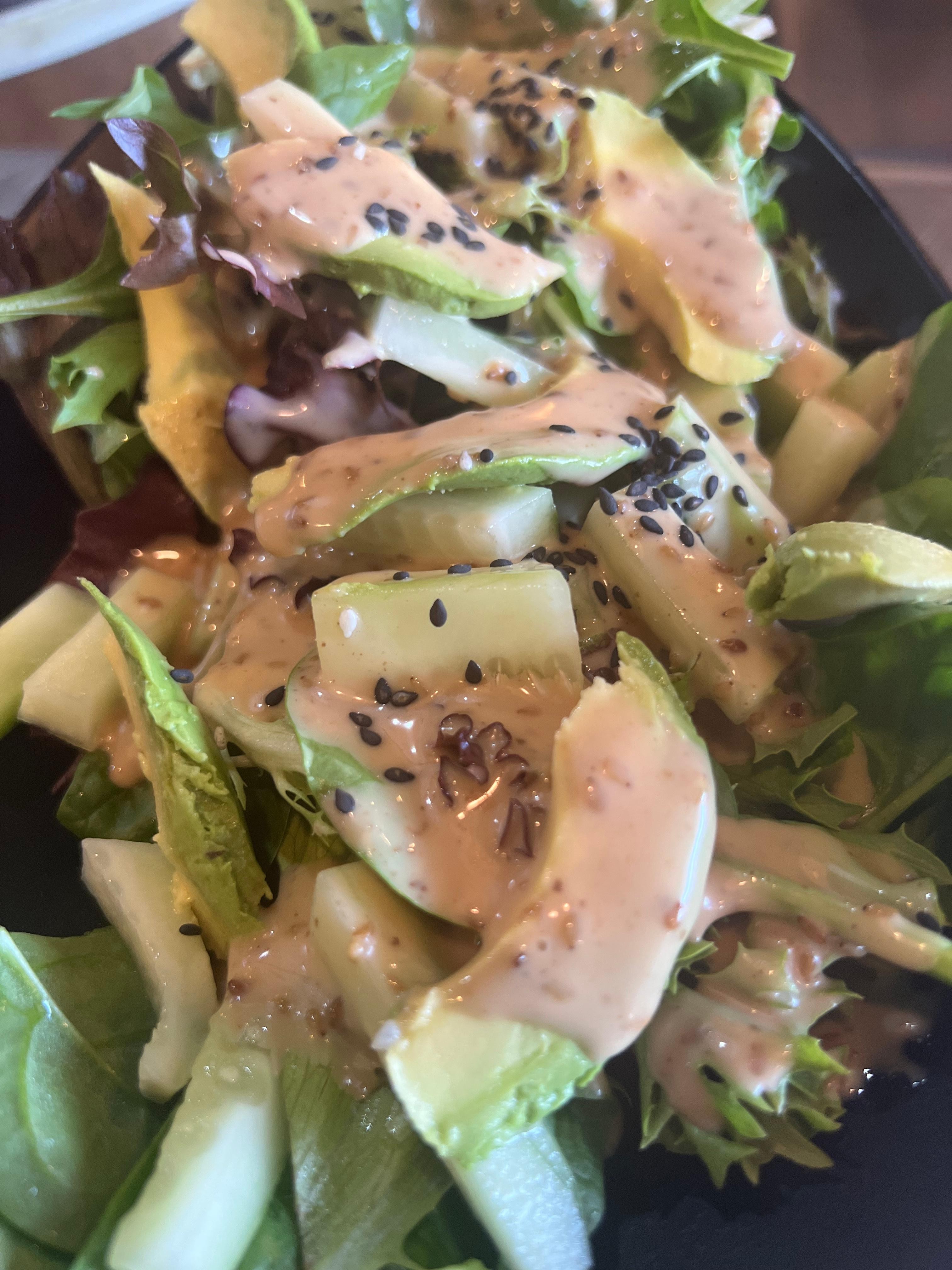 Green Salad with miso dressing