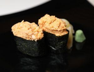 Spicy Cooked Albacore Sushi (2pcs)