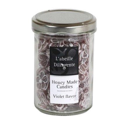 Abeille Diligente - Violet Flavored Honey Candy  130g Jar