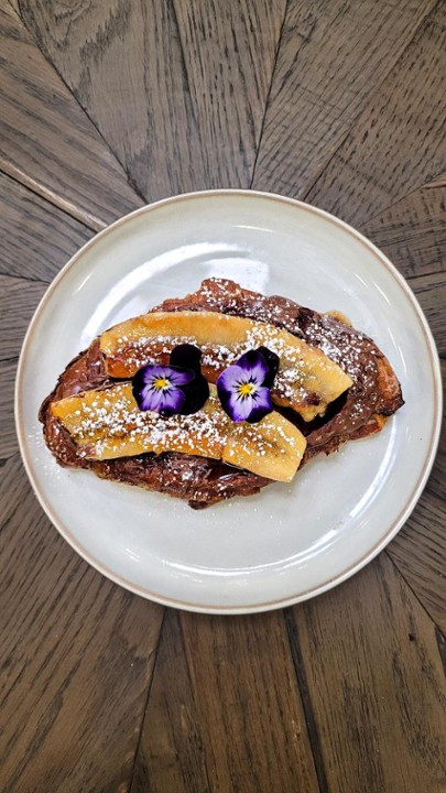 Croissant Nutella French Toast