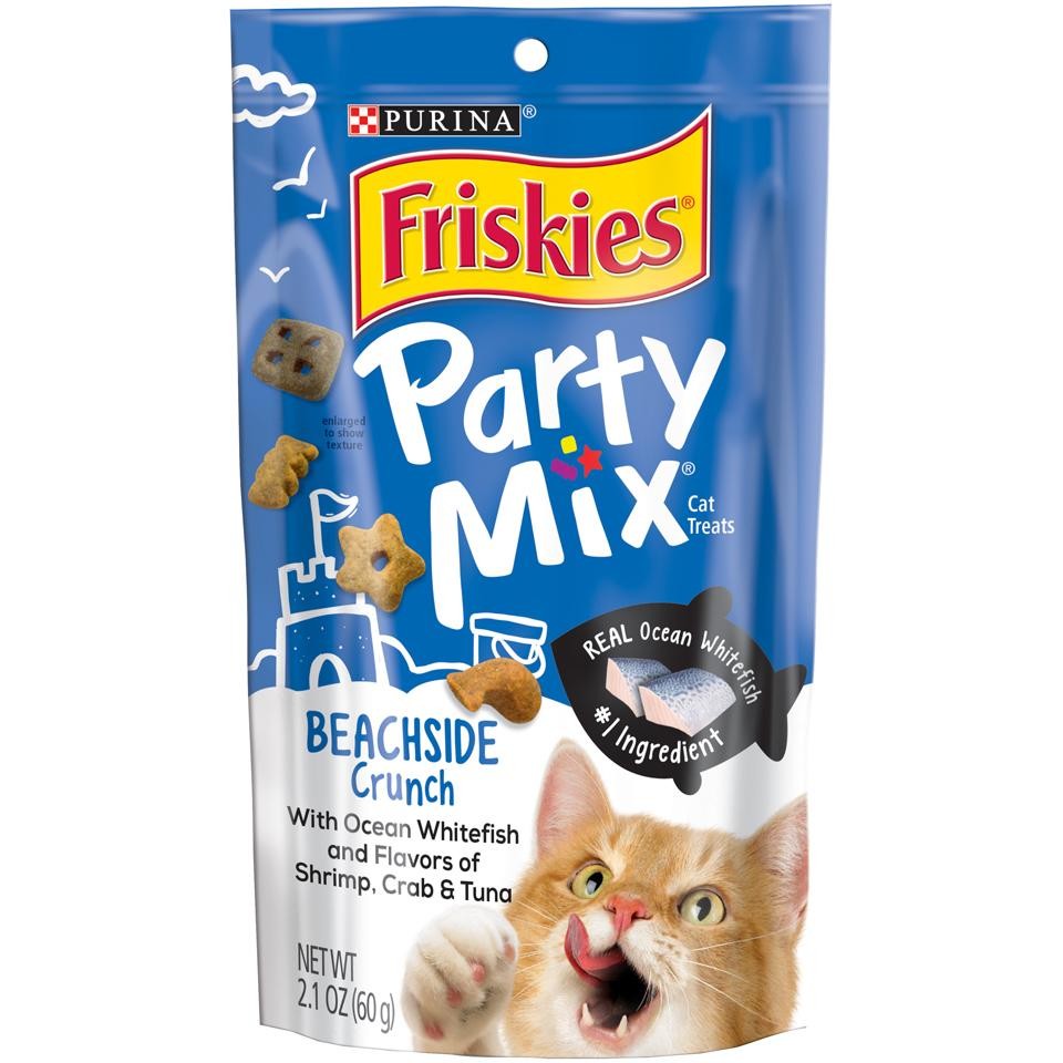 Friskies Party Mix Beachside Crunch Cat Treats 2.1-oz