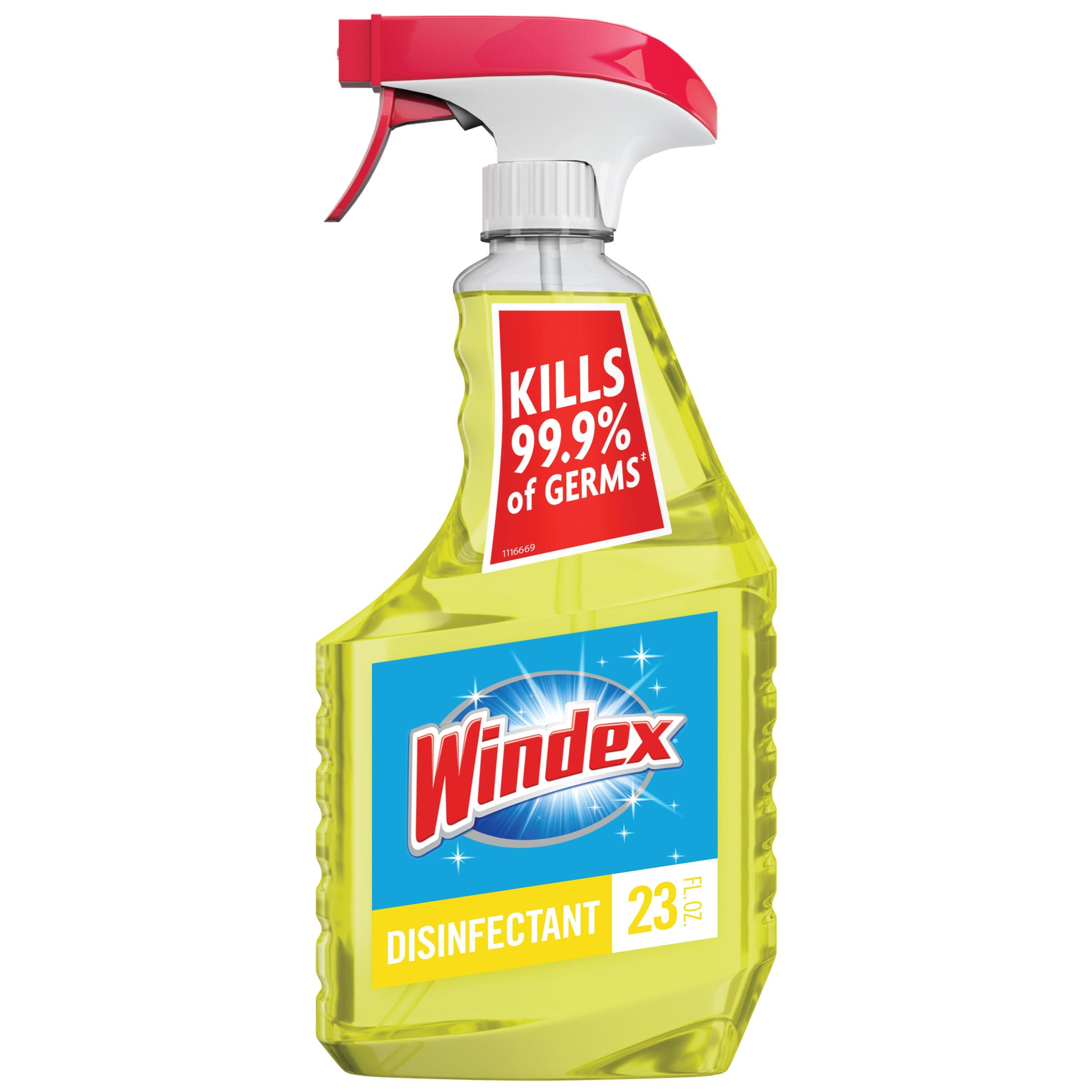 Windex Disinfectant Cleaner Multi-Surface Citrus Fresh, Spray Bottle, 23 Fl Oz - 23 Oz