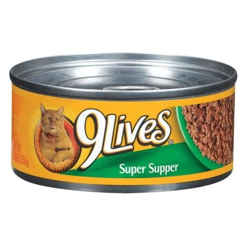 Del Monte Foods - Pet Food 5.5 Oz Super Supper 9Lives Canned Cat Food  79100-00 - Pack of 24