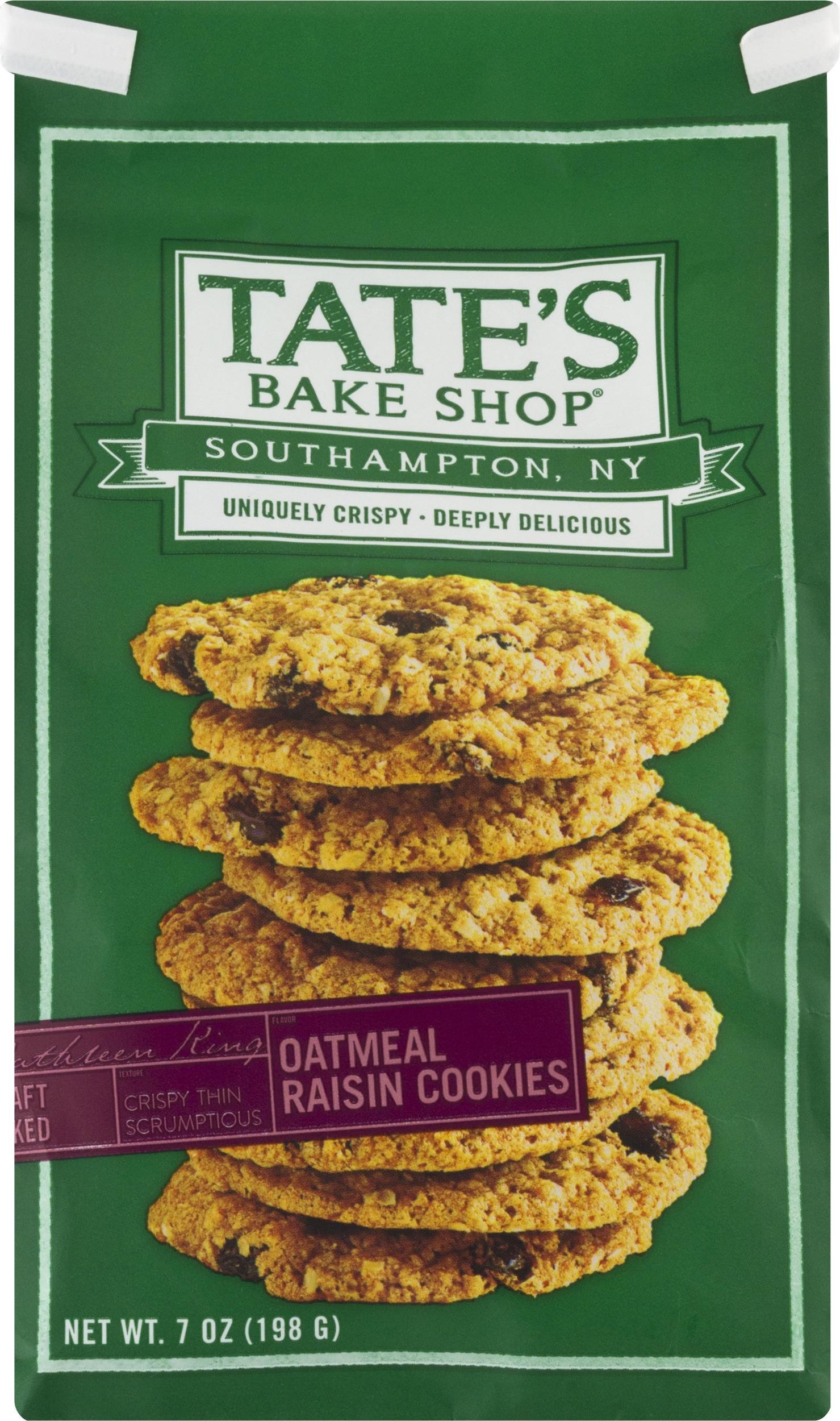 Tate S Bake Shop Oatmeal Raisin Cookies  7 Oz