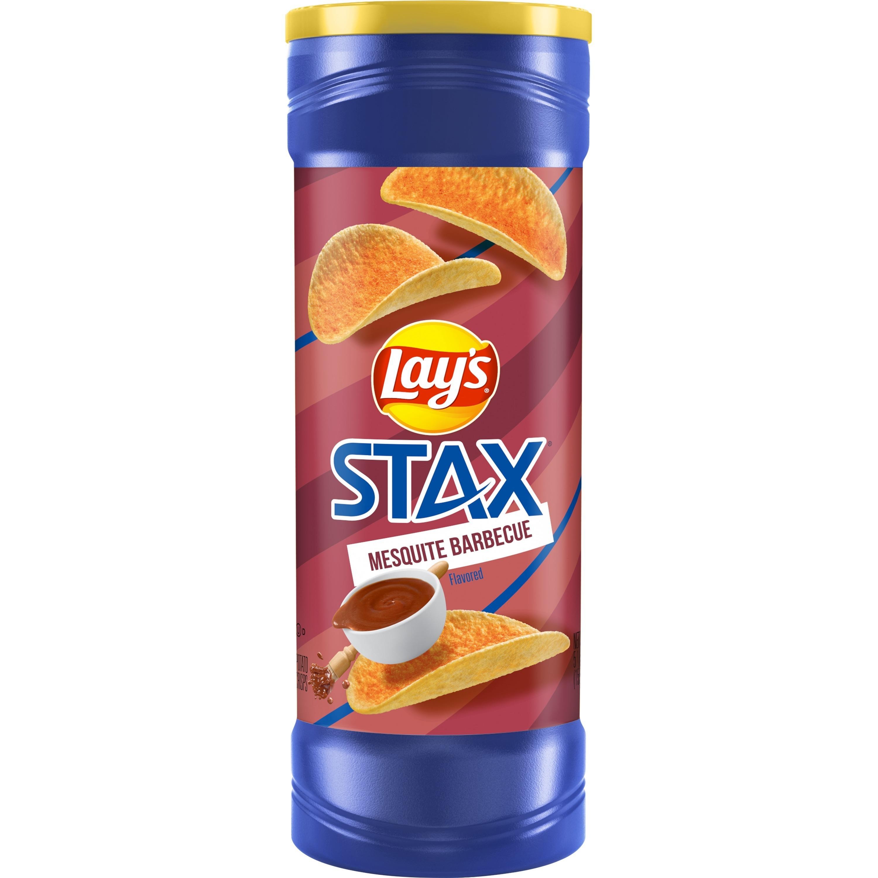 Lays Stax, Mesquite Barbecue Flavored - 5.5 Oz