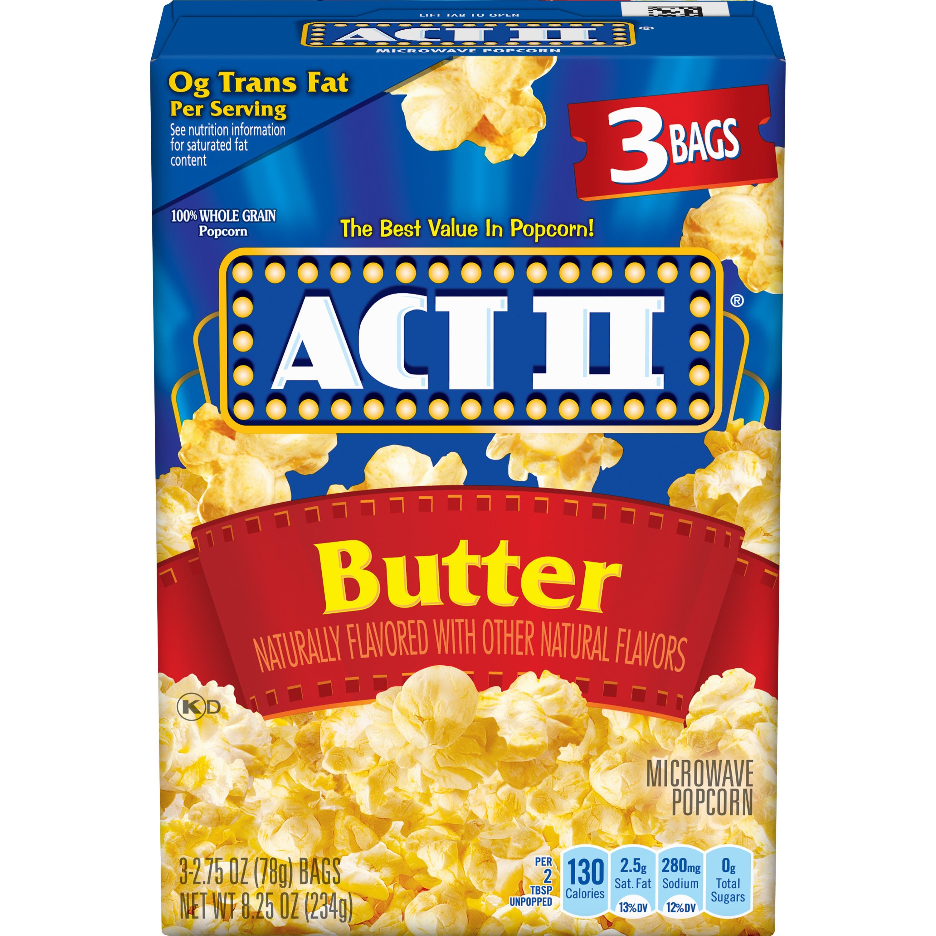 (3 Pack) ACT II Butter Popcorn, 2.75 Ounce (3 Count)