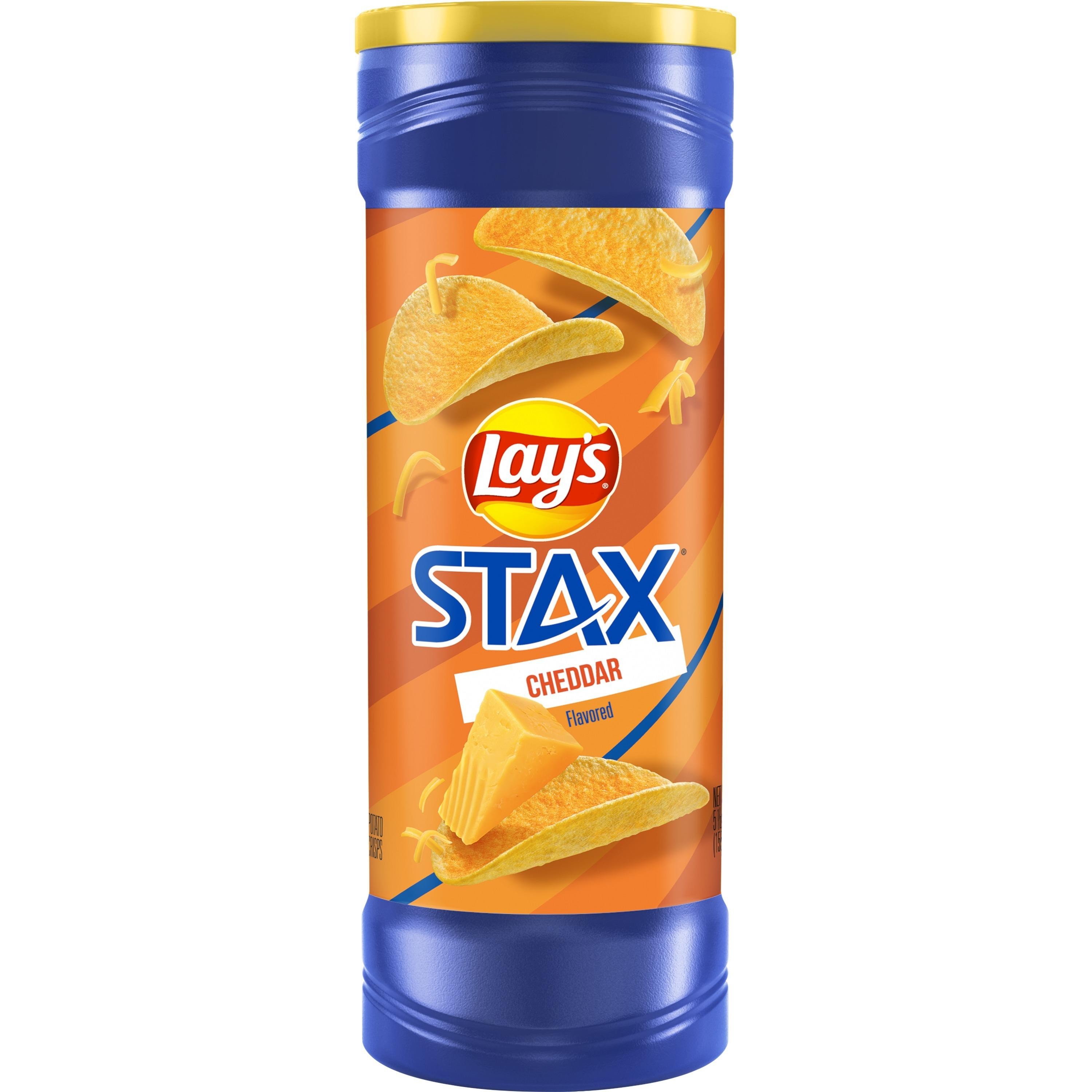 Lay's Stax Potato Crisps Cheddar - 5.5 OZ
