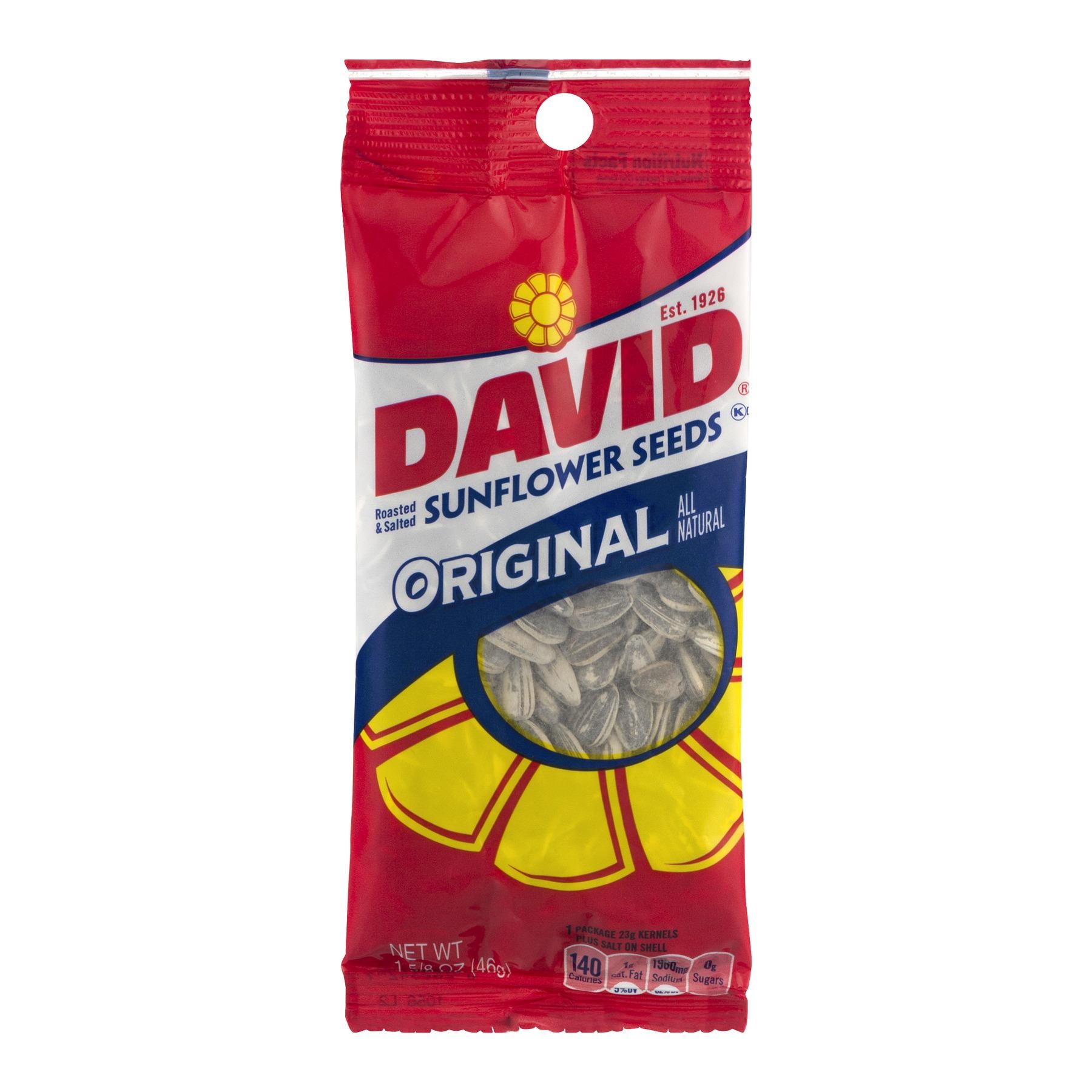 David Sunflower Seeds Original - 1.62 Oz