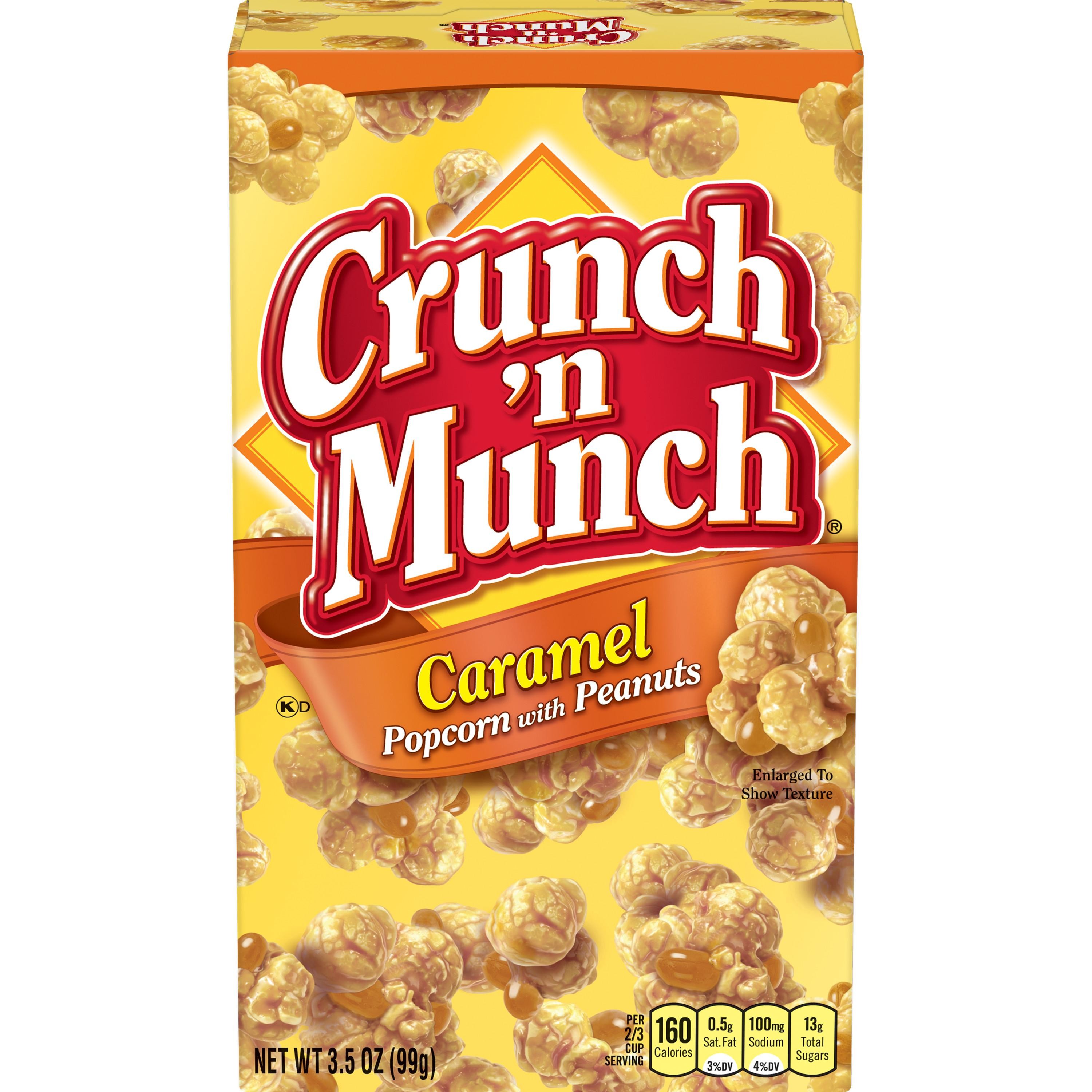 Crunch 'n Munch Popcorn with Peanuts Caramel - 3.5 Oz