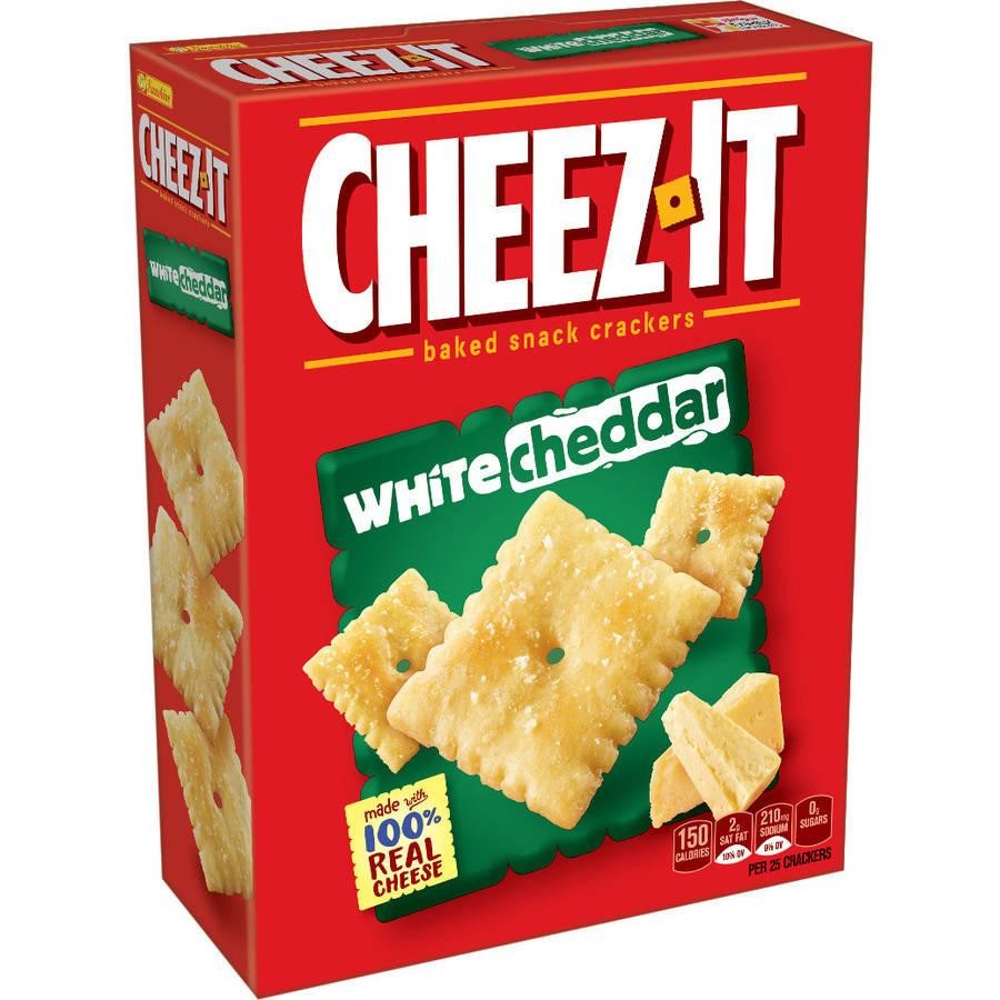 Cheez-It Baked Snack Cheese Crackers, White Cheddar - 7 Oz