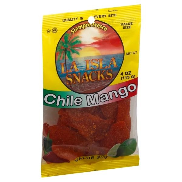 Island Snacks Cholesterol-Free Chile Mango, 4 Oz.