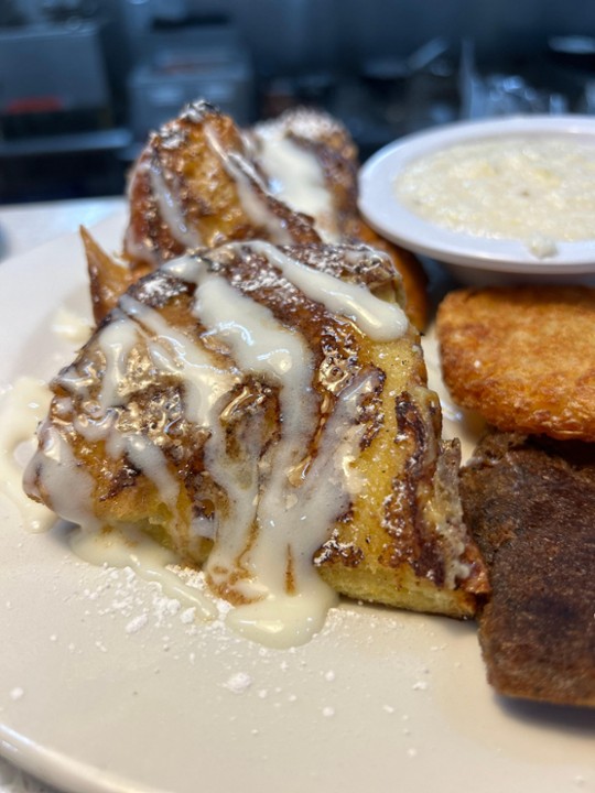 cinnamon  roll French toast