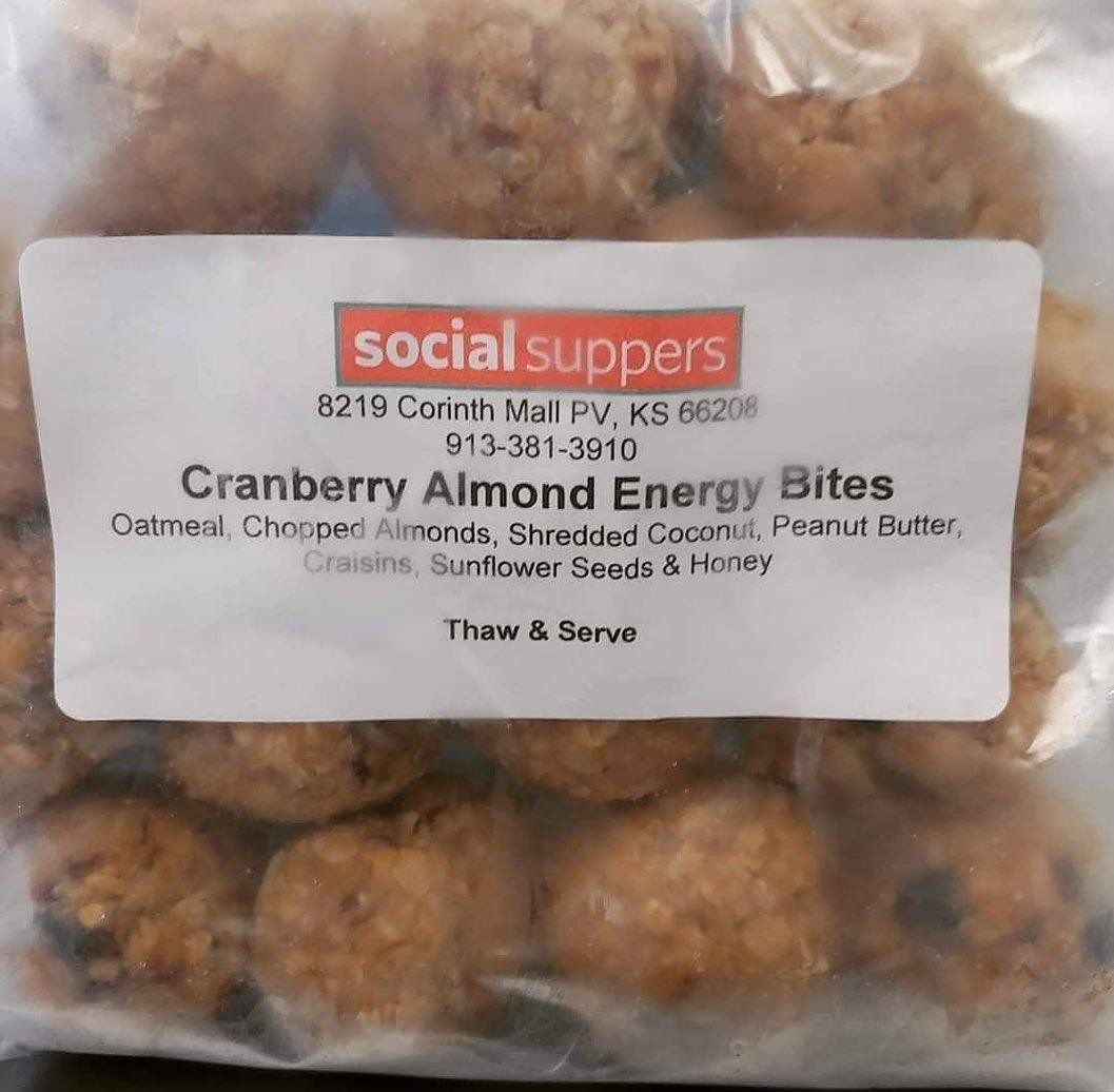 Cranberry Almond Energy Bites