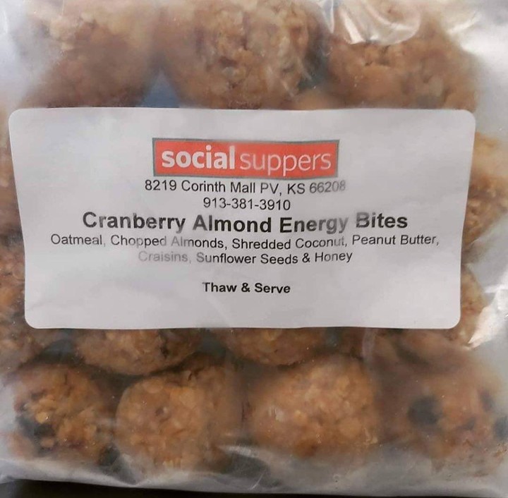 Cranberry Almond Energy Bites