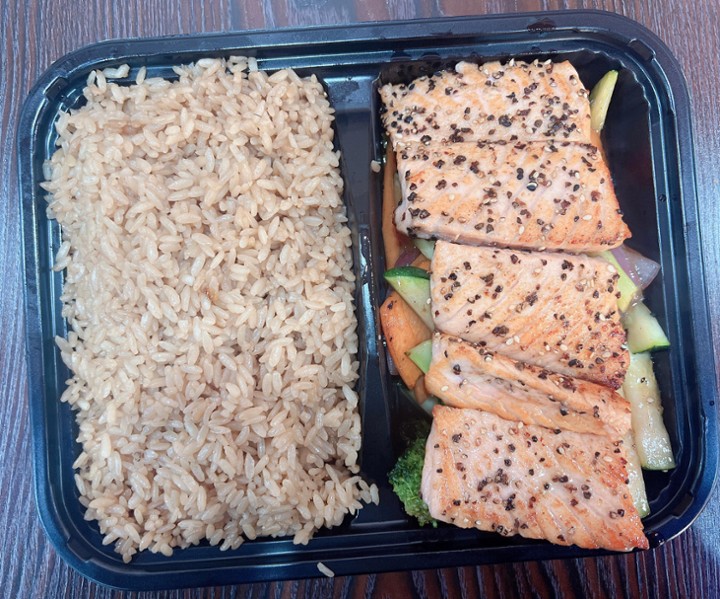 Hibachi salmon