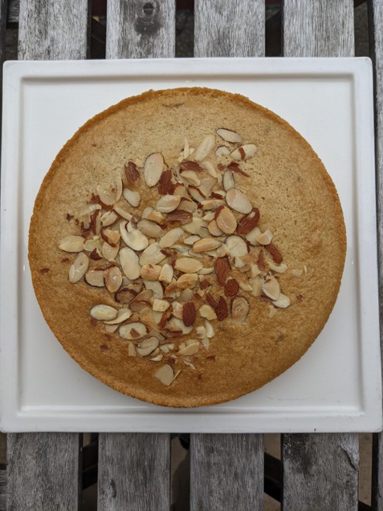 Almond Cardamom Snack Cake (vegan)