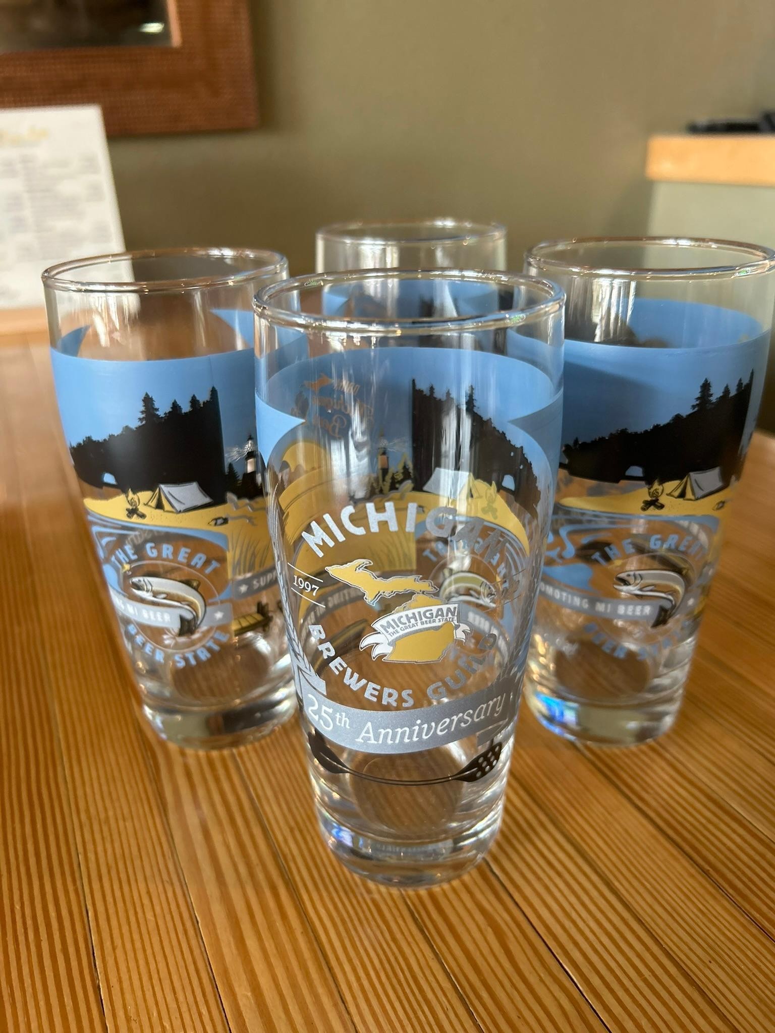 MI Brewers Guild Glass Set of 4