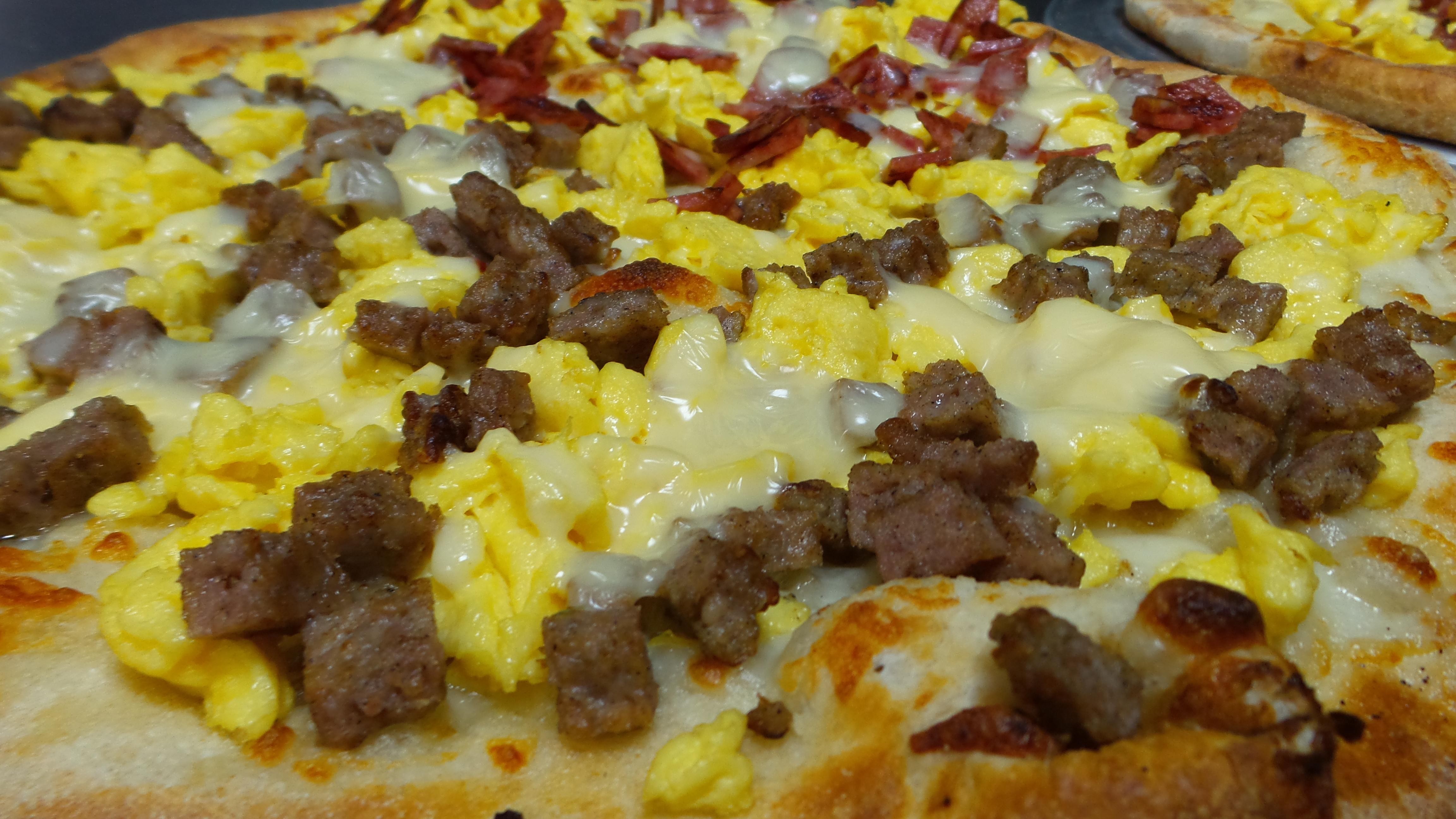 Sausage Egg & Cheese Pizza